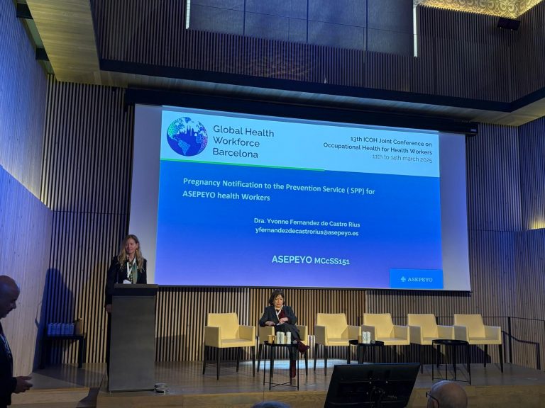Asepeyo participa en la 13ª Conferencia internacional ICOH sobre salud laboral de los trabajadores sanitarios