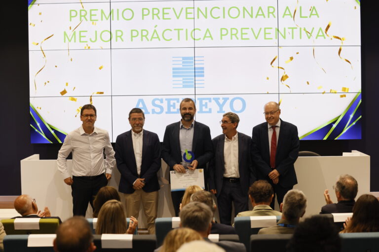 Asepeyo distinguida en la VI Edición de los Premios Prevencionar